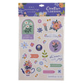 Packaging of Creative by Design Bible Journaling Stickers with floral and motivational designs.